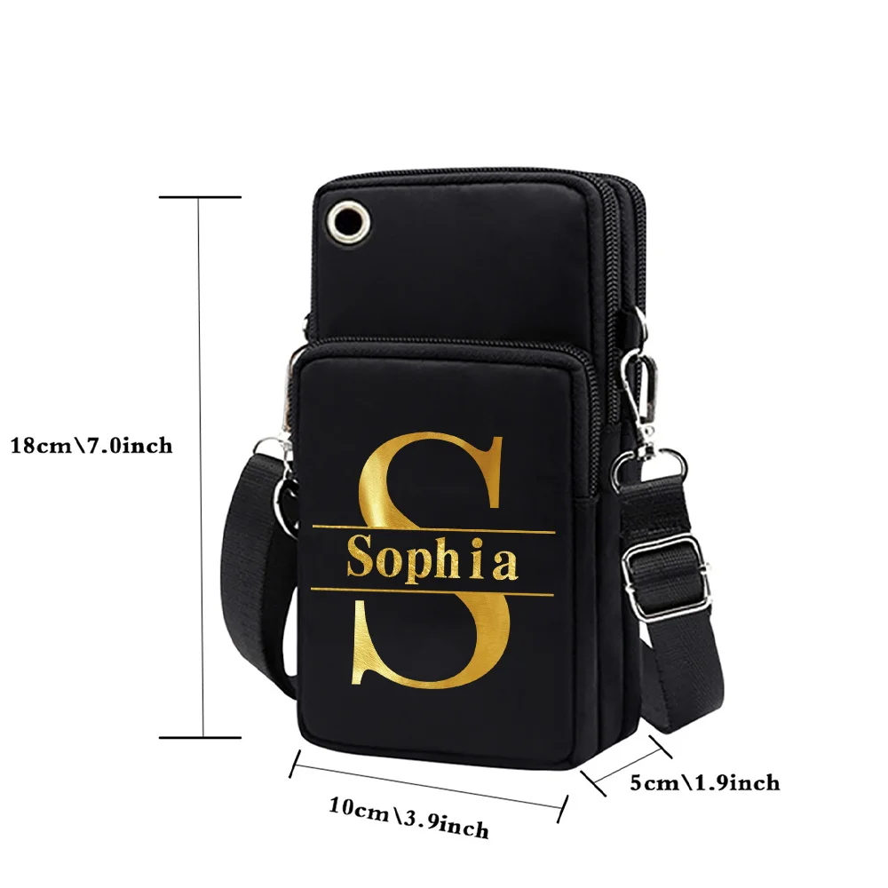 Personalized Customized Joker Shoulder Bag Casual Small Square Bag Printed Adjustable Shoulder Strap Sports Mobile Phone Bag