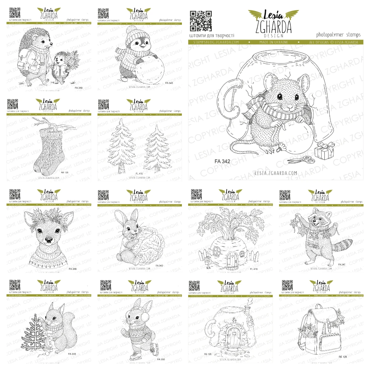 Christmas Tree Collection Stamp Set Scrapbooking Fairytale Carrot House Clear Stamps Decor Embossing Template DIY Greeting Card