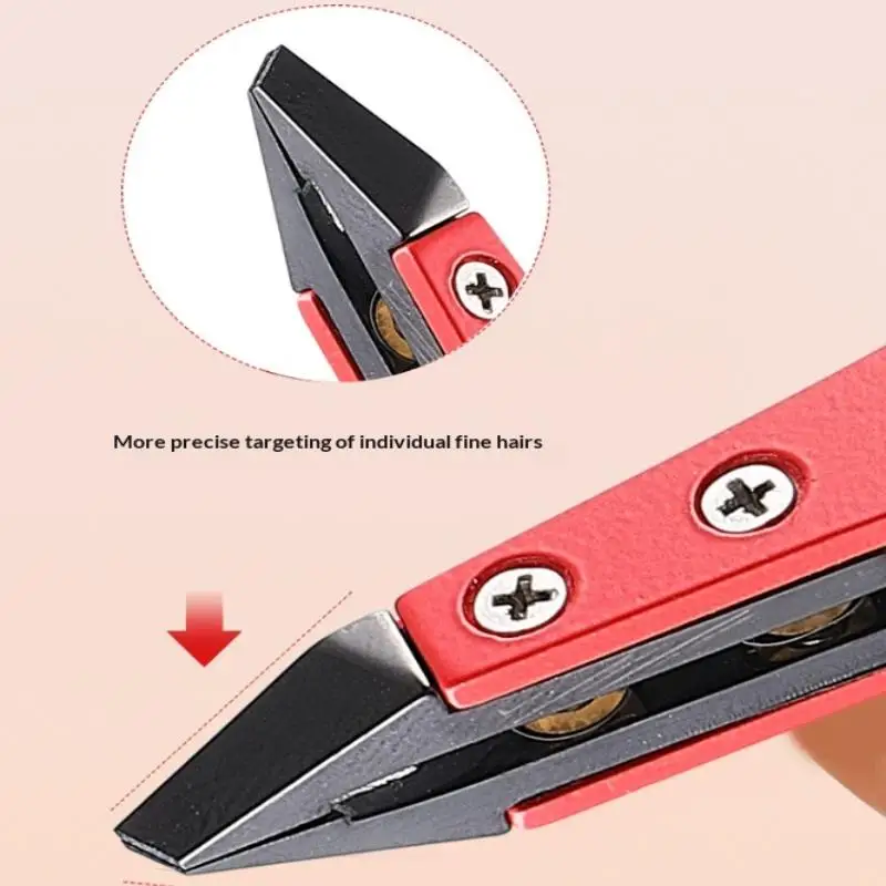 Zirconia Ceramic Pointed Tweezers Stainless Steel Tweezers With Slanted Tips Edges Eyebrows Beards Hair Eyelash Tweezers
