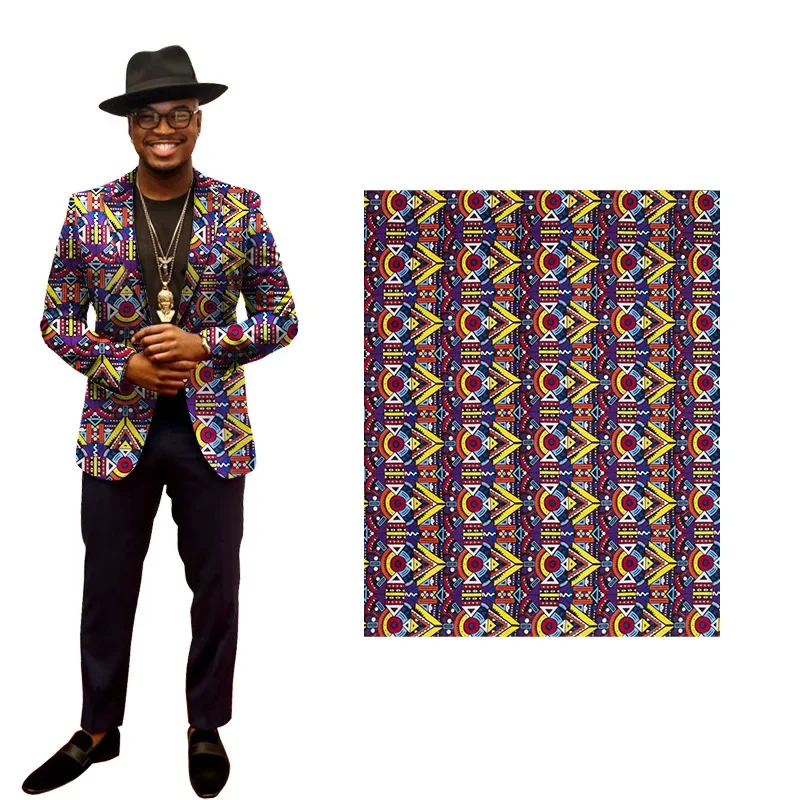 Tela de cera de Ankara nigeriana para vestidos de mujer, 100% algodón, costura suave, artesanía, cera Real Africana, 2024