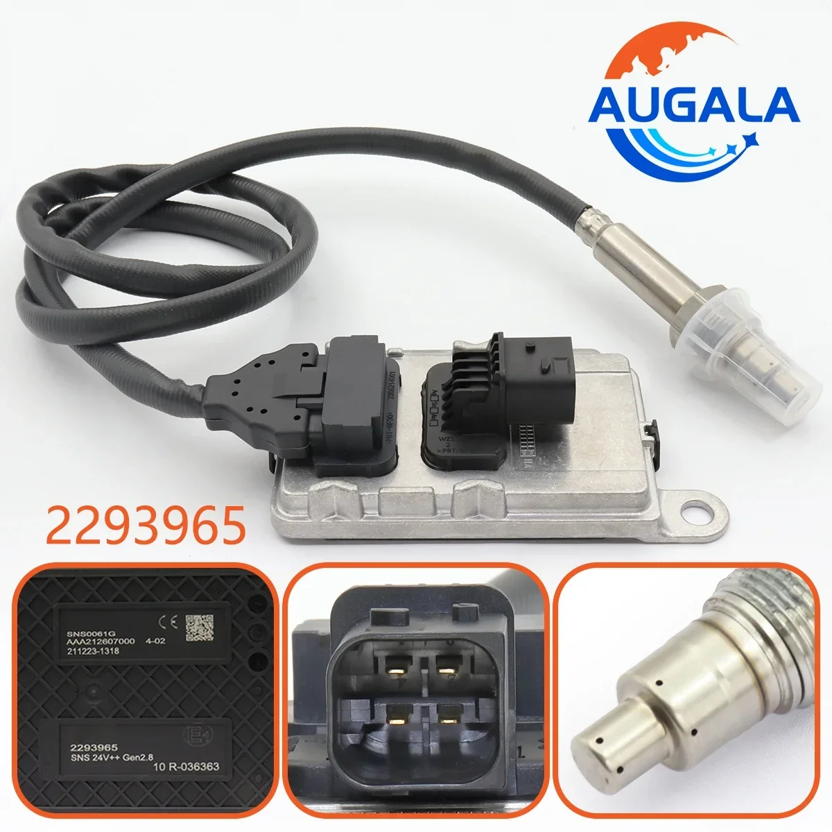 AUGALA 24V Nitrogen Oxide Nox Sensor 2293965 For DAF Truck Car Auto Spare Parts SNS0061G