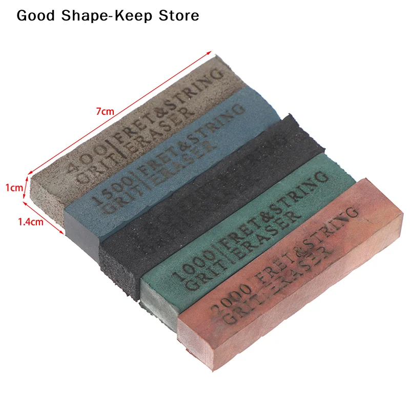 1PC Guitar Fret Polishing Erasers Abrasive Rubber for Fret Wire Cleaning 180/400/1000/1500/2000 Grit Guitar Maintenance Tool view 6