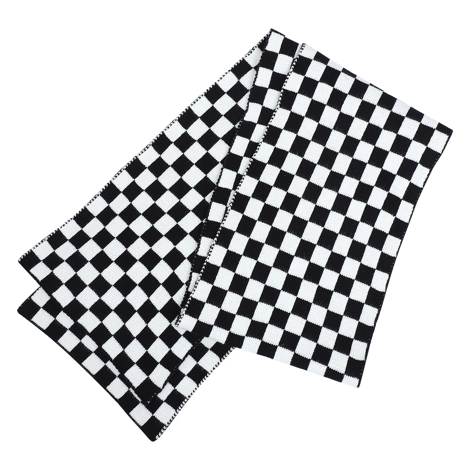 

1Pcs Black and White Chessboard Scarf for Women Printed Plaids Shawl Lightweight Warm Elegant Lady Sunshade Scarf Fashion Winter