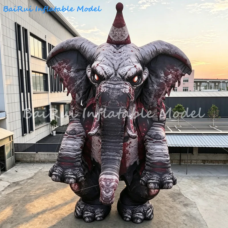 Giant Inflatable Elephant Bloody Monster Air Blow 3D Ghost/Ghoul Event Stage Decoration Nightclub DJ Advertising Props