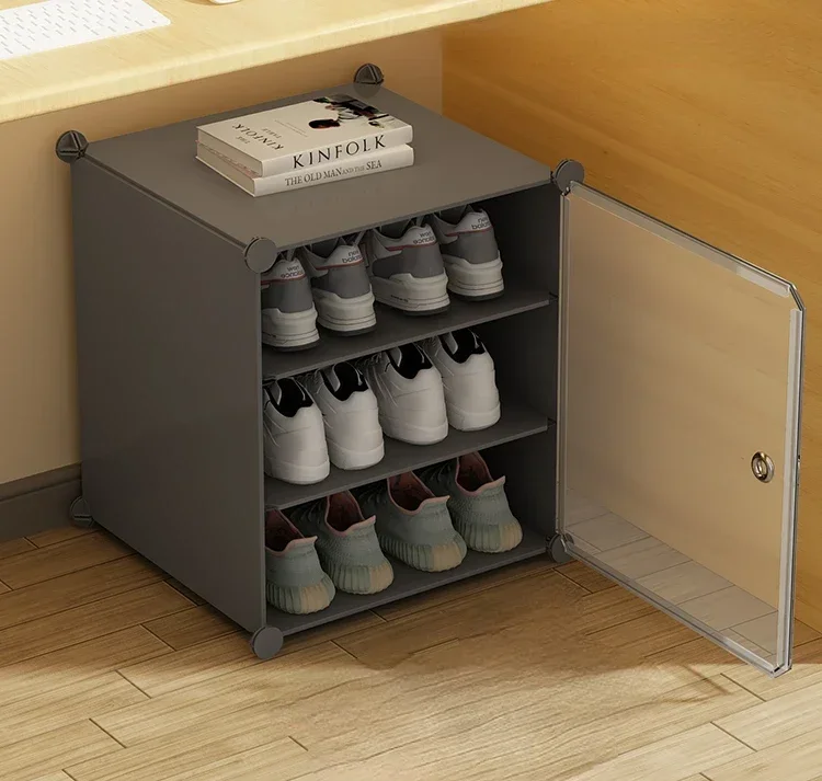 

Shoebox: Door, dormitory, shoerack, transparent storage box, multi-layer indoor simple shoe cabinet, space-saving storage