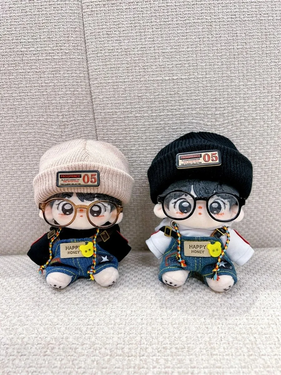 بدلة بغطاء رأس رائعة وسيم باللون الأبيض والأسود للأولاد ، ملابس دمية من القطيفة ، هدية ملابس غير رسمية ، موضة الخريف ، 10 *