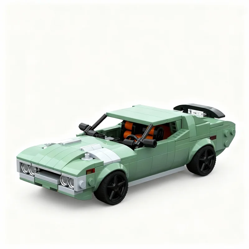 ตัวต่อ MOC 397 ชิ้น รุ่น Plymouth GTX City Champions ของเล่นตัวต่อสร้างสรรค์ DIY ไอเดียของขวัญคริสต์มาส ของเล่นเสริมพัฒนาการ