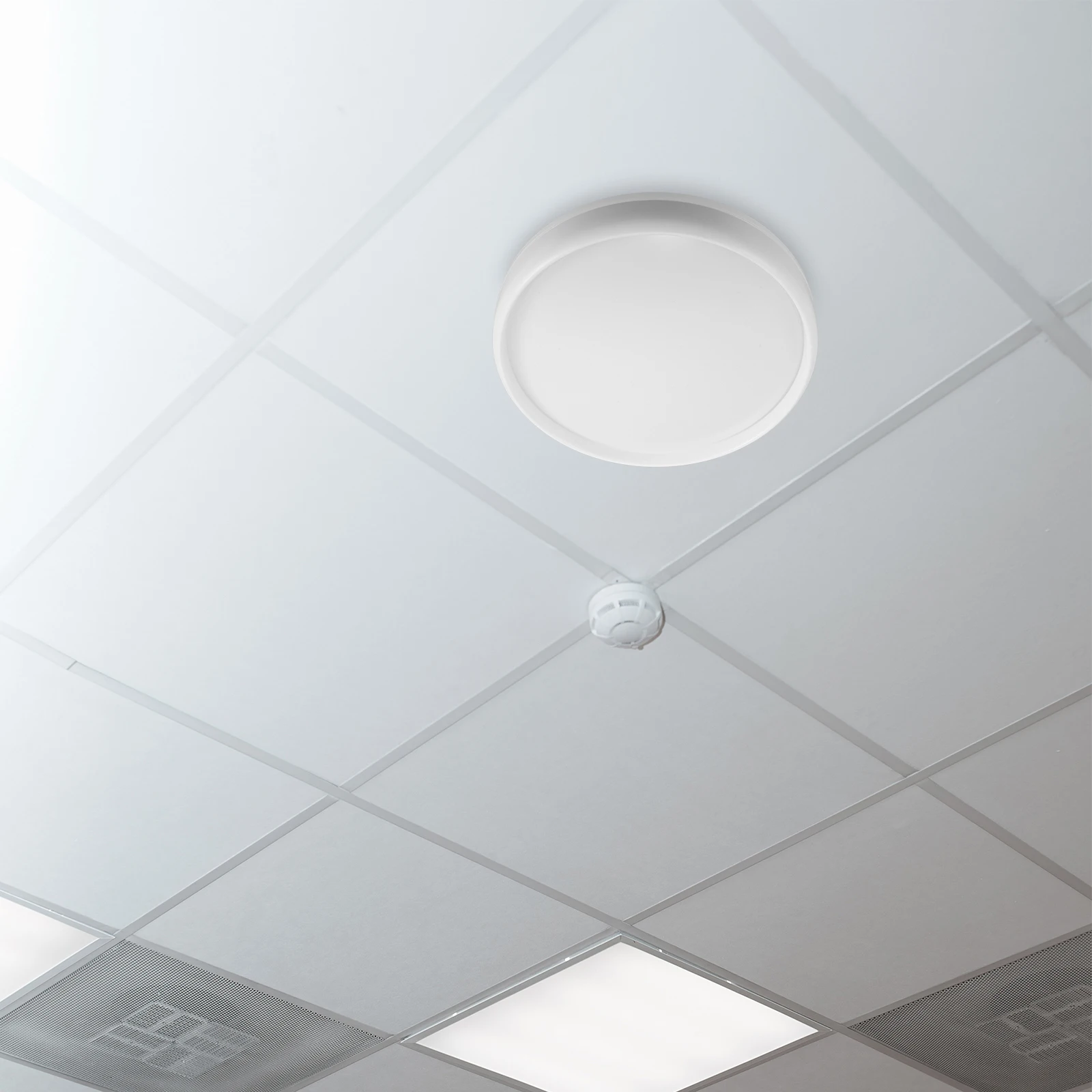 

Ceiling Lampshade Round White Small Bedroom Light Shades for LED Lights PVC Modern Bathroom-Compatible