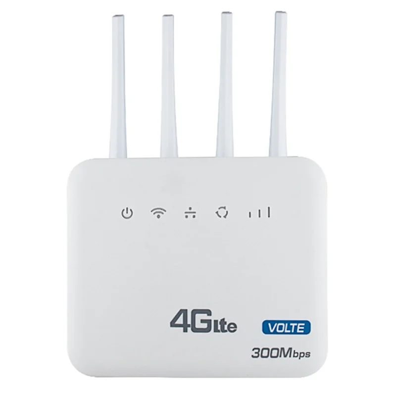 AA08-4G LTE Wifi Router Wifi 6 โมเด็ม 300Mbps 2.4G พร้อมอินเทอร์เฟซโทรศัพท์แบบมีสายซิมการ์ดสล็อตสําหรับ Eu แอฟริกา Asia EU PLUG