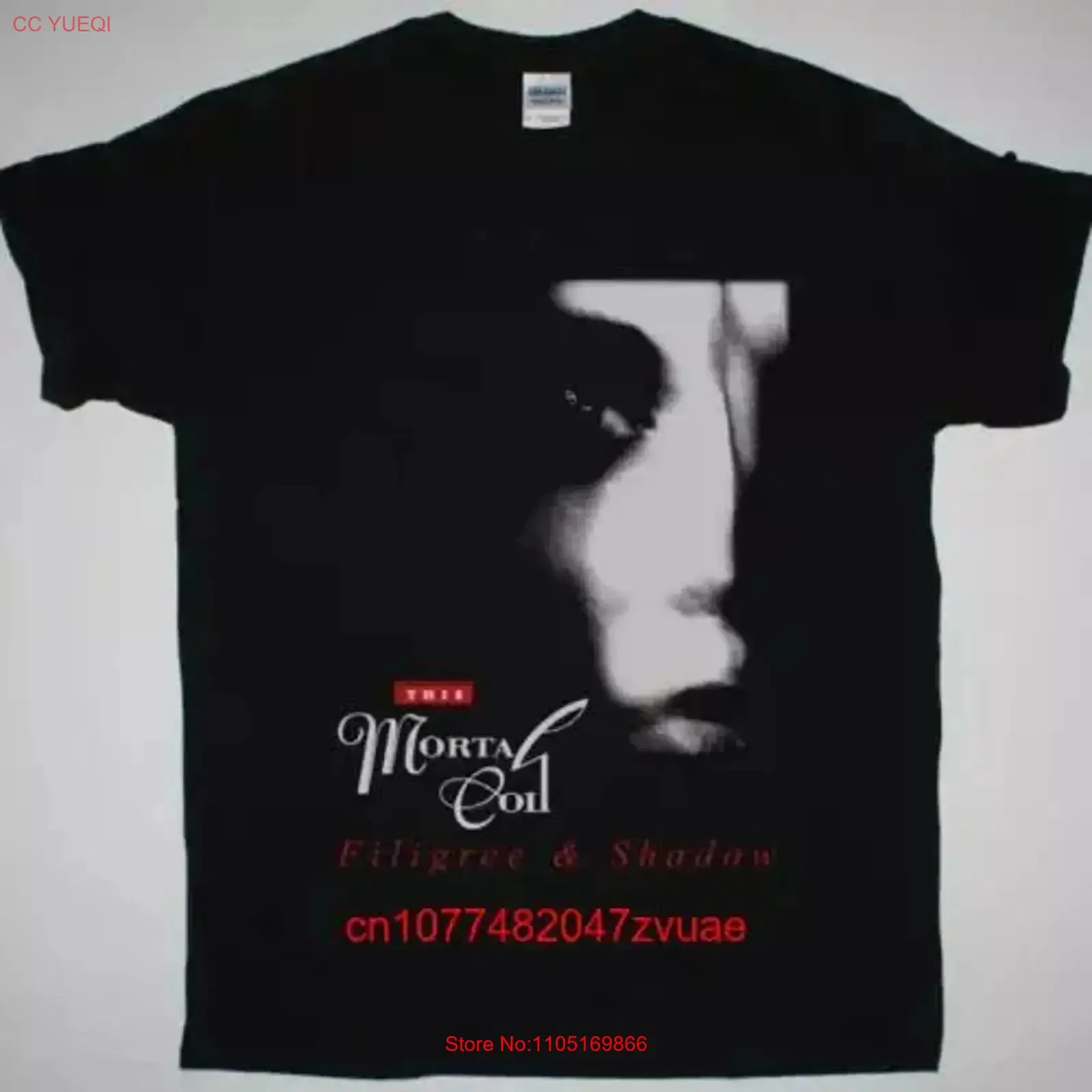 THIS MORTAL COIL FILIGREE SHADOW NEW BLACK T SHIRT vintage Washed Versatile Stylish Soft Unisex Stretched homme Slightly