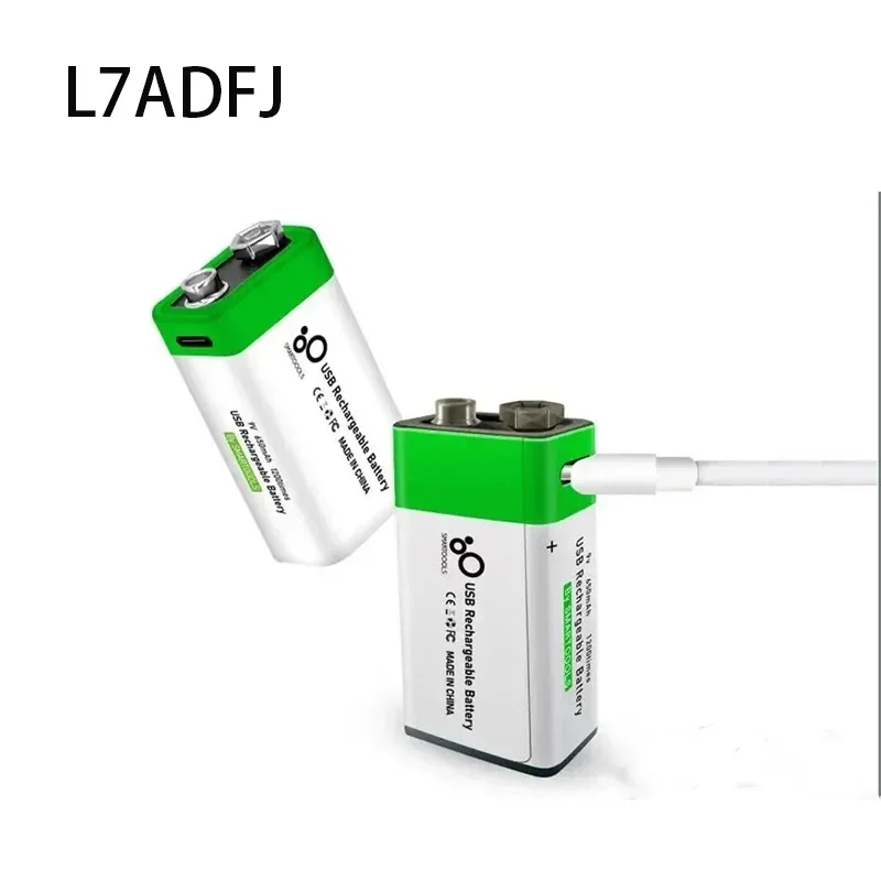 1-4pcs 9V Rechargeable Battery 650mAh 6F22 Micro USB Li-ion Lithium Batteries for Multimeter KTV Microphone Remote Control Toys