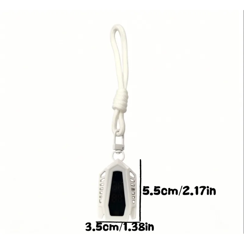 Portable Touchscreen Digital Watch Keychain Creative Hanging Multifunctional Fashion Pocket Watch Backpack Pendant for Men Women - view 6