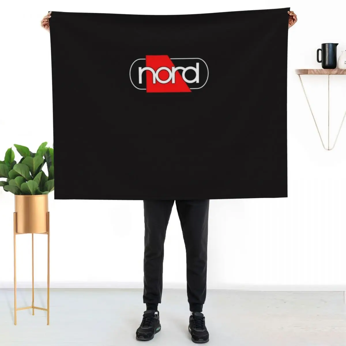 

Nord Synth Essential T-Shirt Throw Blanket Breathable Lightweight Blanket for Adults Kids
