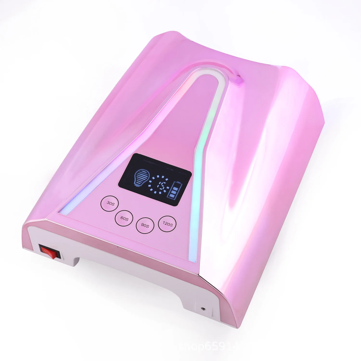 

Rose Gold 128w High Power Led Nail Dryer Rechargeable Wireless Gel Dryer Lamp Uv Led Nail Lamps for Beauty Salon