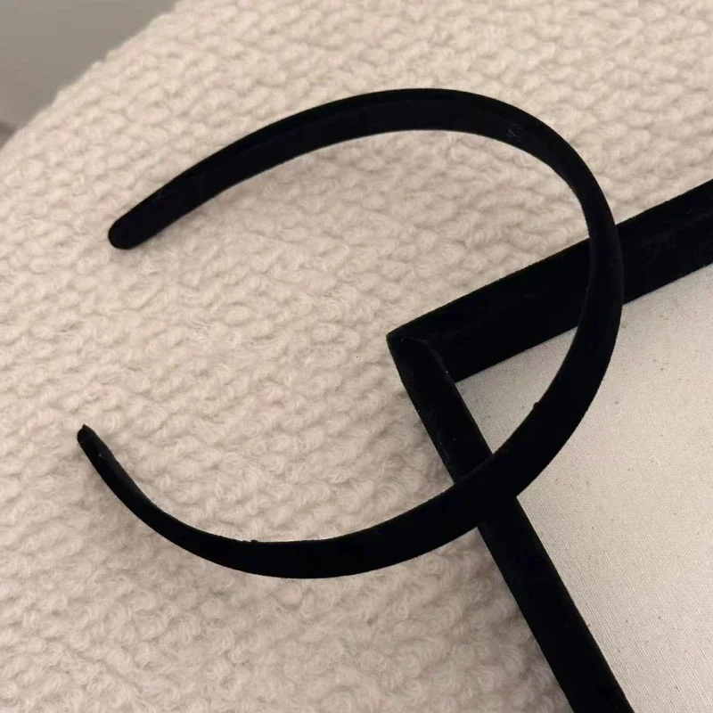 عصابات الرأس للنساء فتاة العصابات الشعر اكسسوارات الكورية هوب قطع زينة أنيقة غطاء الرأس خمر 2024 شعبية جديدة باللون الأسود هدية #6