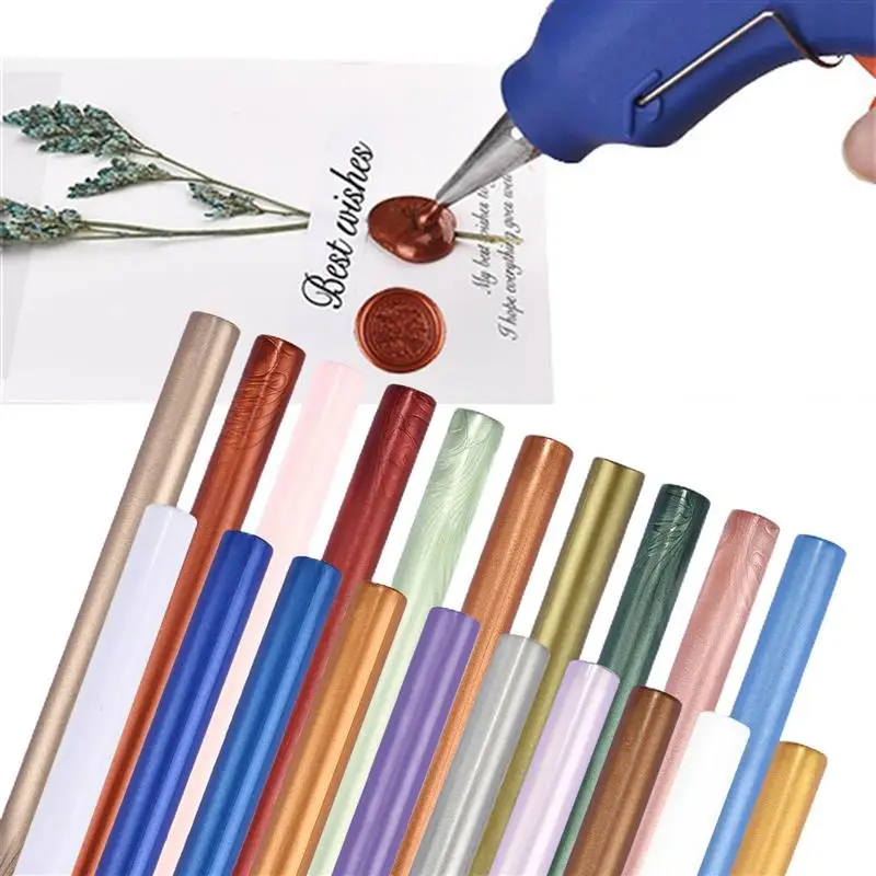 13 cm Lange 5 stück DIY Siegel Wachs Sticks Für Schmelzen Kleber Pistole Siegel Wachs Sticks Hochzeit Party Einladung siegel Wachs Für Mode Geschenk