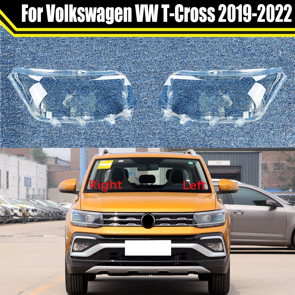 

Car Headlamp Lamp Cover Glass Lamp Shell Headlight Cover Transparent Lampshade Lampcover For Volkswagen VW T-Cross 2019-2022