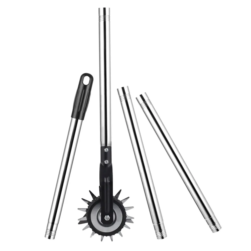 

Manual Lawn Edger 3 2m Wheel Rotary Shear Trimmer Metal Accessories Garden Weeding Tool Extended Handle Portable