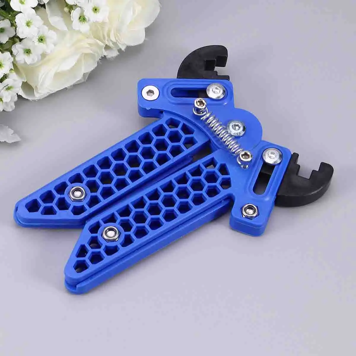 Soporte con diseño de tijera, abrazadera ajustable para arcos recurvos compuestos, accesorio fácil de llevar, soporte para flecha