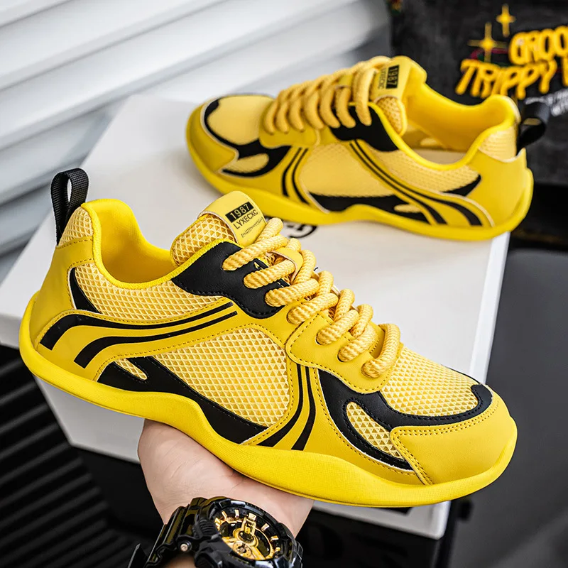 أحذية رياضية رجالية عصرية شبكية قابلة للتنفس من Fipatbu أحذية رياضية سوداء مريحة مضادة للانزلاق في الهواء الطلق كاجوال للجري Zapatillas Hombre #5