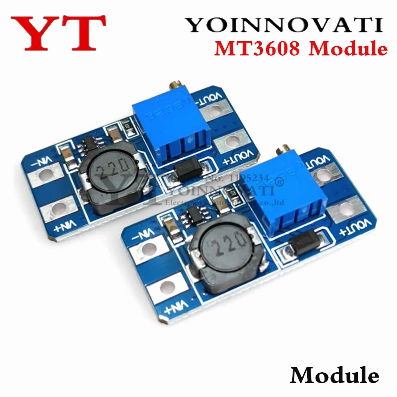 1 szt. 5 MT3608 DC-DC regulowana przetwornica moduł Boost moduł regulatora napięcia 2 V-24 V do 5 V-28 V 2A