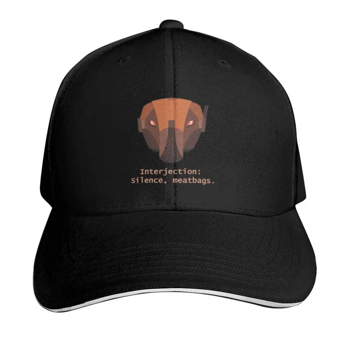 

HK-47 Interjection: Silence, meatbags. Baseball Cap hard hat Thermal Visor Luxury Man Hat derby hat Mens Hats Women's