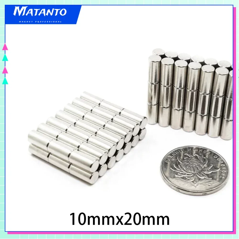 5/10/20PCS 10x20mm Small Round Neodymium Magnet N35 Super Strong Fridge Magnets Disc 10*20mm Magnetic Sheet Fishing Magnet