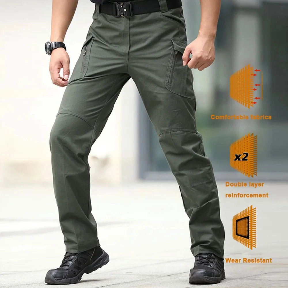 Men\'s Multi-Functional Urban Off-Road Special Operations Outdoor Climbing Running Commuter Pants Multi-Pocket Cargo Pants