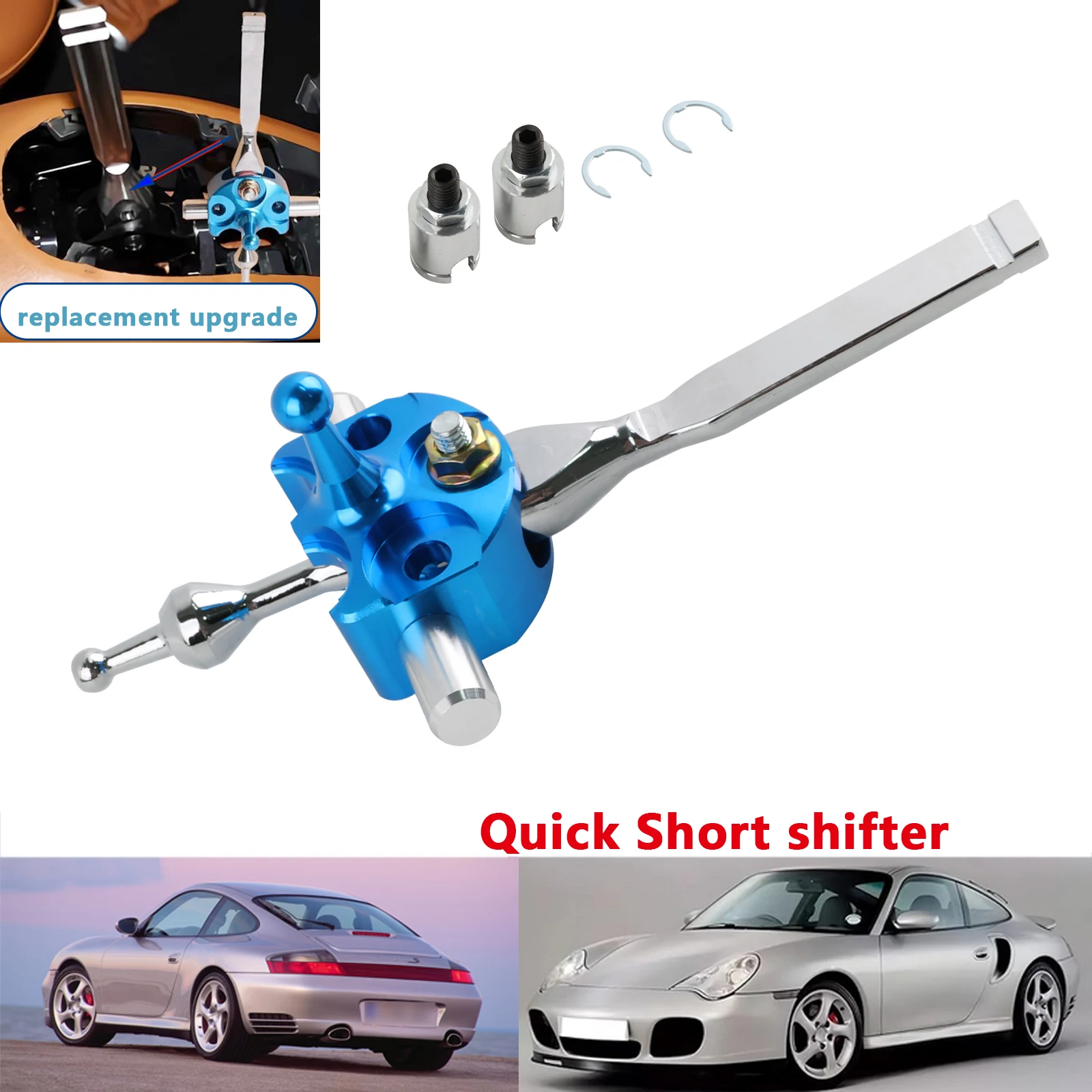 

Комплект короткого переключения передач для Porsche 911 Carrera 996 997 Cayman 987 Boxster 986, ручной рычаг переключения передач 1997+