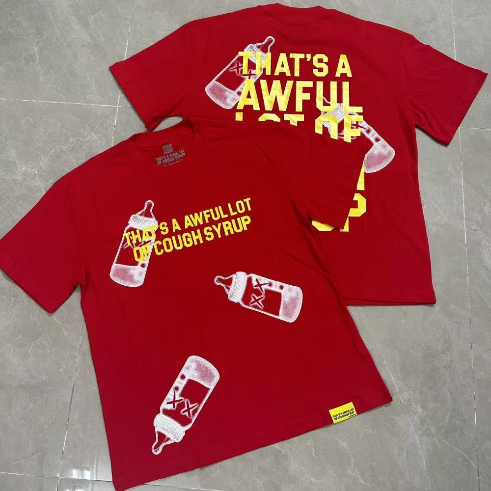 That's A Awful Lot of Cough Syrup Short Sleeve American Street Pop Hip-hop Cart… - Image 4