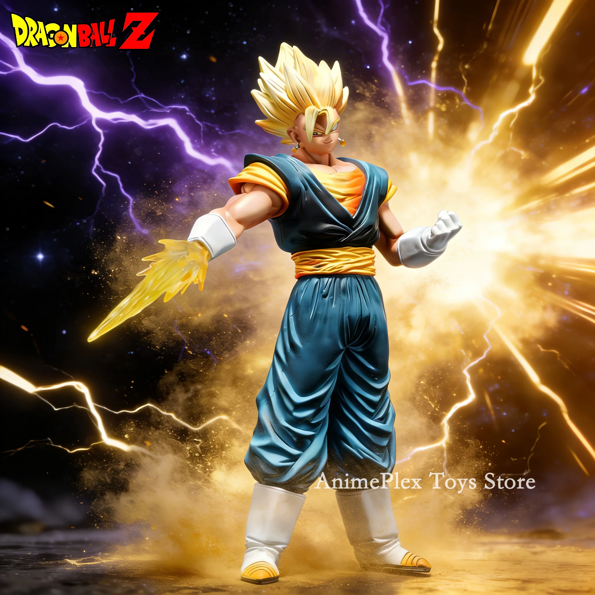 

Фигурка Vegetto из Dragon Ball Z, 29,5 см/11,6 дюймов, Супер Сайян с светящимся мечом, коллекционная статуэтка GK, модель, игрушка, подарок