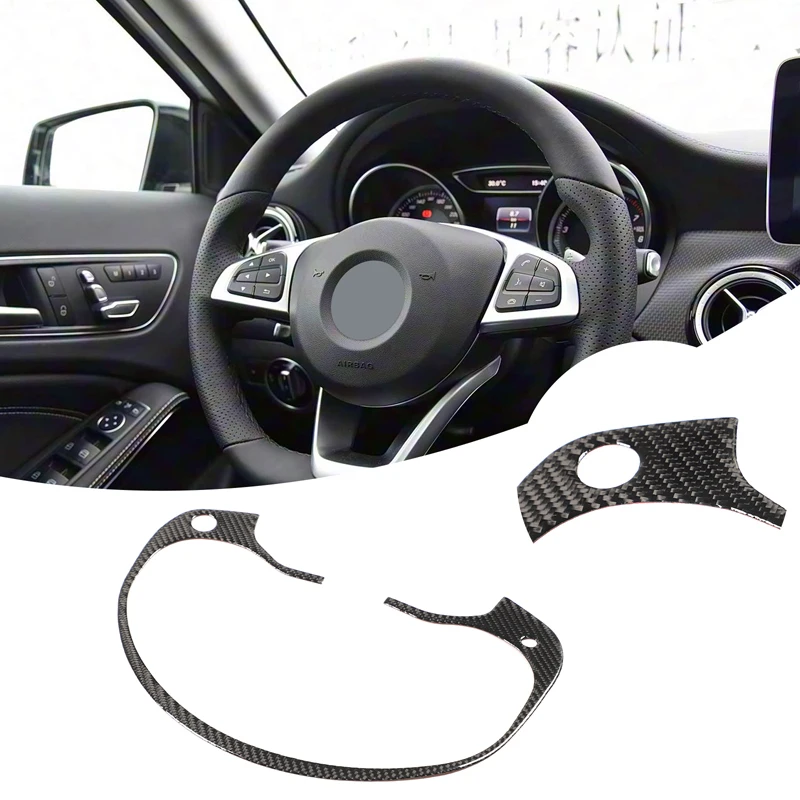 

Speedometer Frame Trim Instrument Frame Sticker Soft Carbon Fiber Car Accessory For Benz GLA CLA Class X156 C117 X117 2014-2019