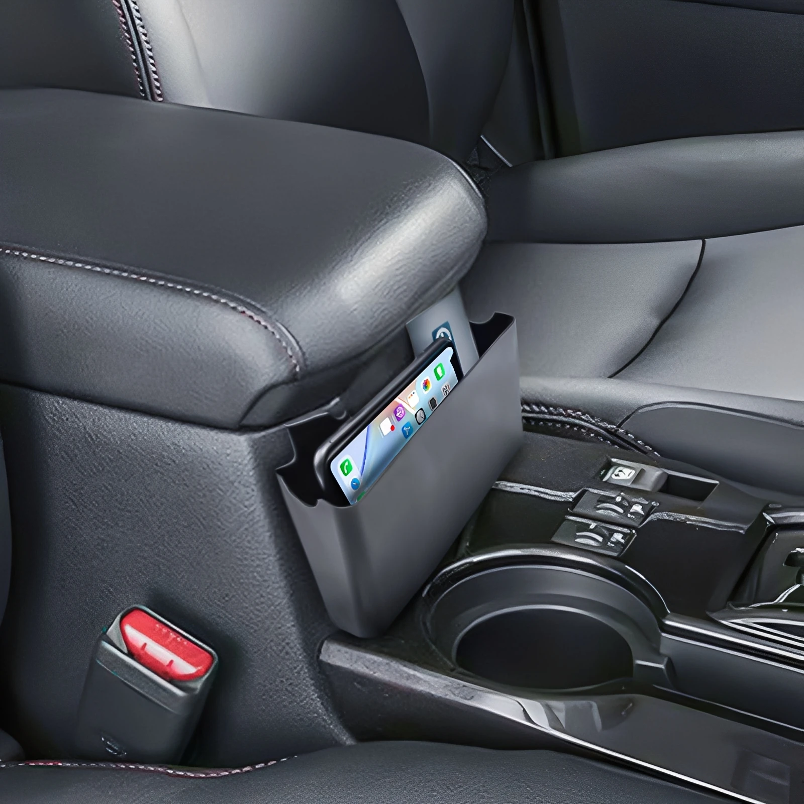 Armrest Hanging Storage Box Tray for Toyota 4Runner Accessories 2010-2024 Interior Console Hanging Holder Storage Tray Organizer