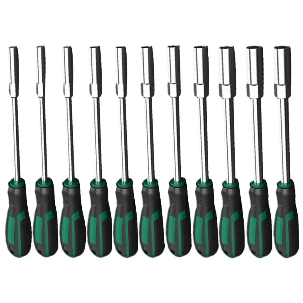 Imagem -02 - Chave de Soquete de Metal Hex Porca Chave Chave de Fenda Nutdriver Ferramenta de Reparo Manual Anti-deslizamento 1pc 5.5 10 12 13 14 mm