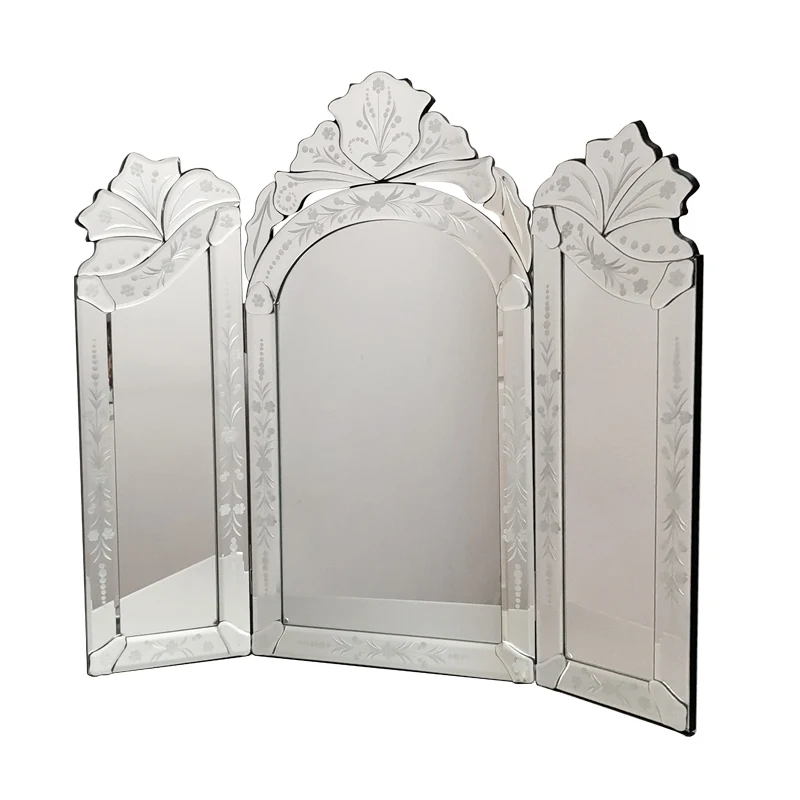 

Tri-fold mirror European neoclassical bedroom makeup mirror Venice Internet celebrity dressing