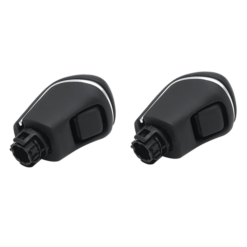 

Lasting For Toyota Corolla Camry Levin XV70 V70 Avalon 2018 2019 2020 Car Leather Gear Shift Konb Knob 2PCS