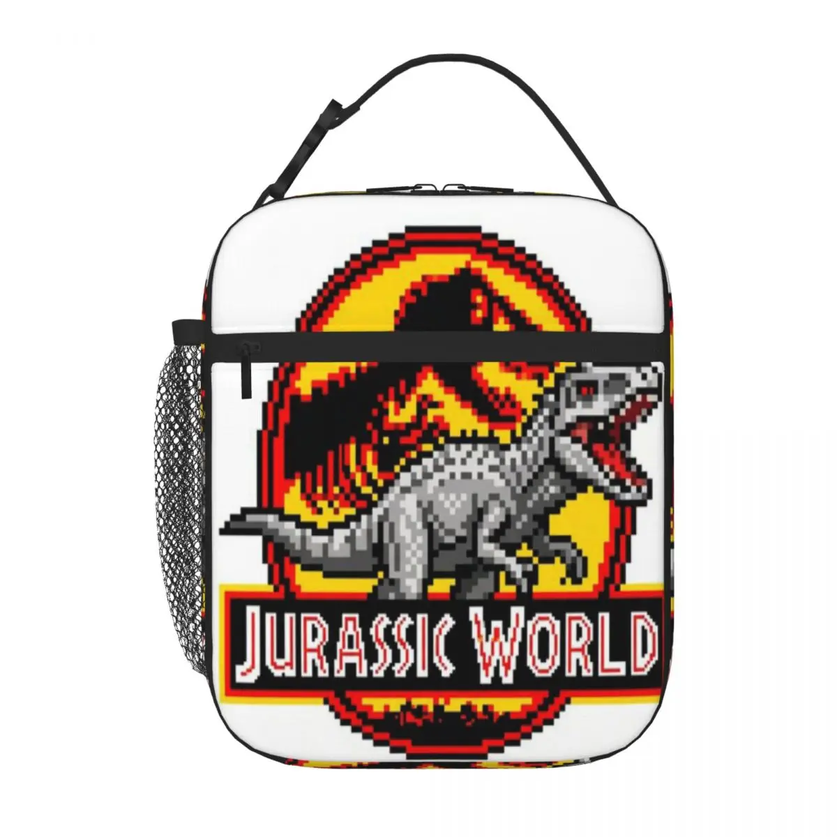 Bestselling Jurassic World Pixel Fashionable Foldable Lunch Bag Homemade Bento Lunch Box Bag