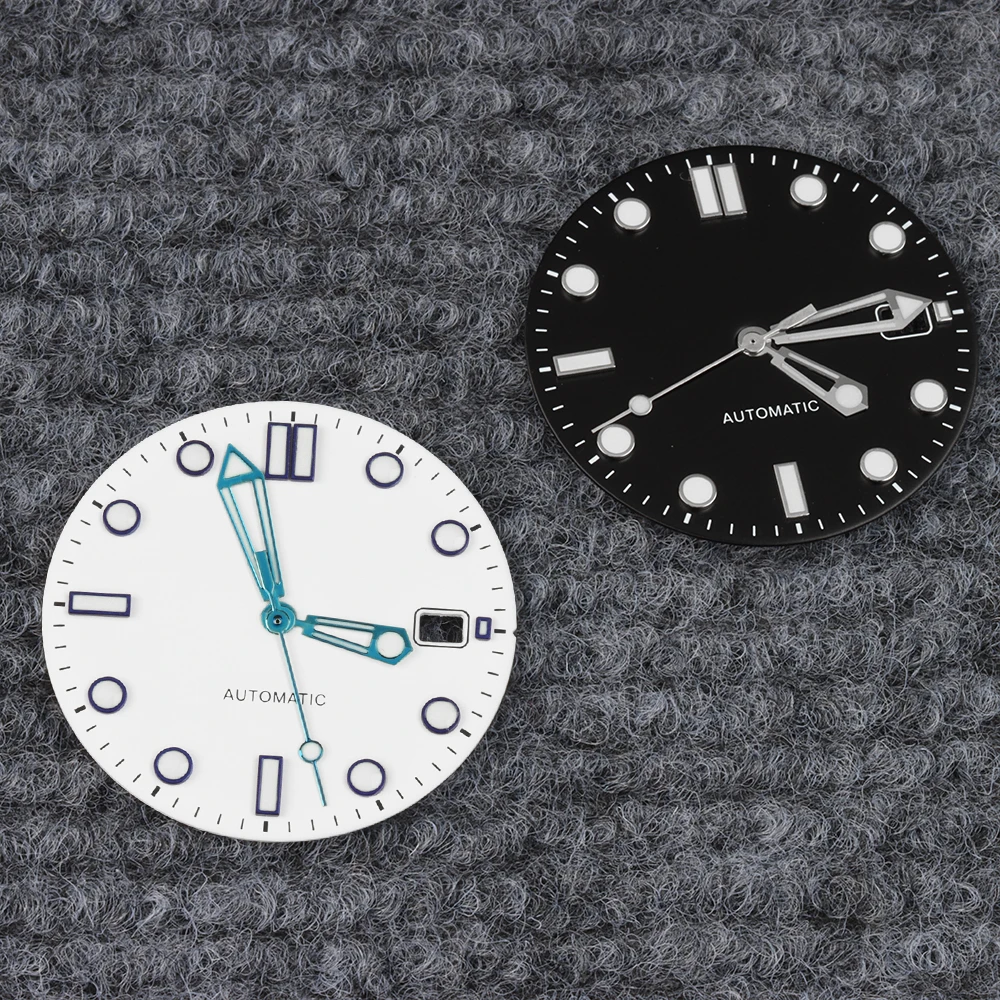 

31mm Dial Hands For Seamaster 300 NH35 Watch Accessories For NH35 NH36 Mechanical Movement Watch Dial Hands Green Luminous
