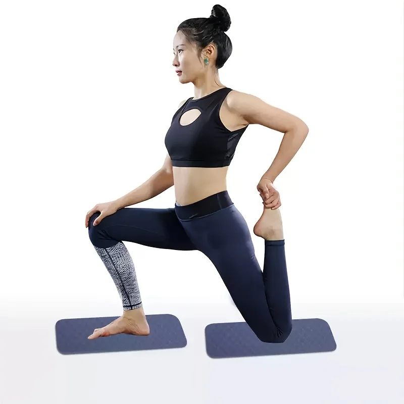 2‑Pack Thickened Plank Support Pad, Portable Non‑Slip Mini Yoga Mat for Ab Wheel Fitness Workout