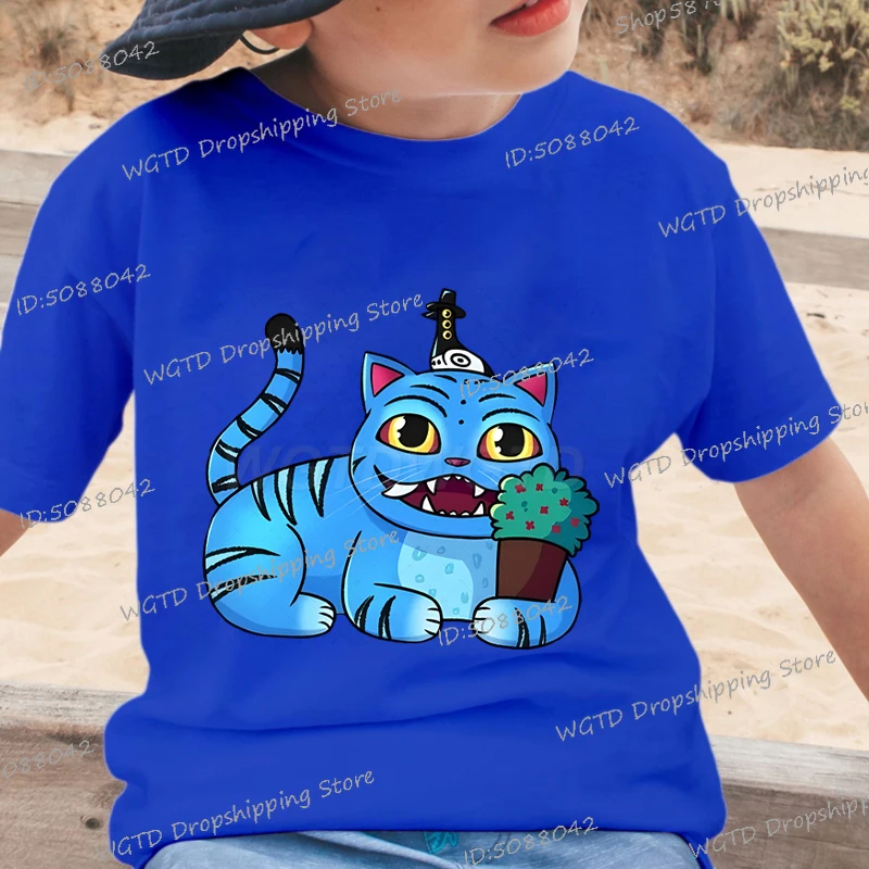 

Fashion Y2K Anime KPop Demon Hunters Tiger Pattern T-shirt Cute Casual Teenage Girls Boys Hip Hop Short Sleeve Cotton Streetwear
