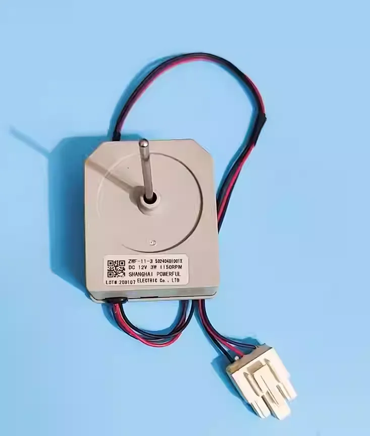 Ventilador adequado para geladeira Midea ZWF-11-3, motor de ventilador de freezer DC 12V 3W BCD-536WKM