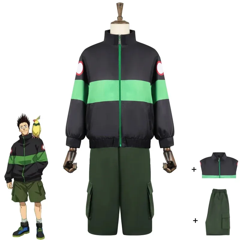 Anime Sakamoto Days Heisuke Mashimo 코스프레 의상 블랙 코트 밀리터리 그린 바지 유니폼 남자 여자 할로윈 파티 정장, 2k,j