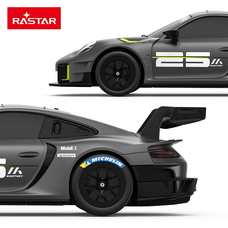 Rastar 1:24 RC Car Porsche 911 GT2 RS Clubsport 25 2.4G Radio Remote Control Sports Racing Model Vehicle Toys for Children Girls