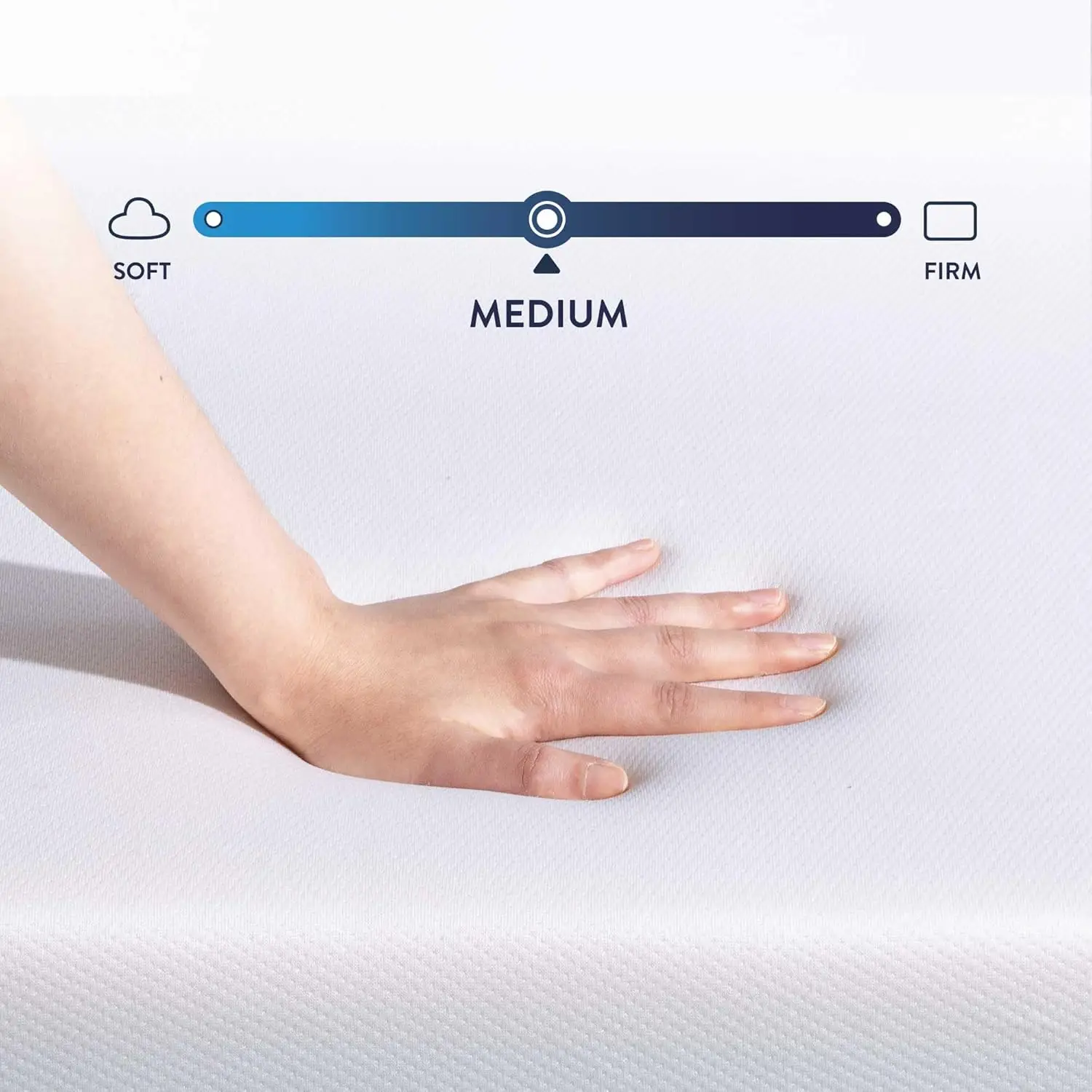 Colchão de espuma viscoelástica com gel refrescante de 8 polegadas, seguro certificado, tamanho duplo em uma caixa