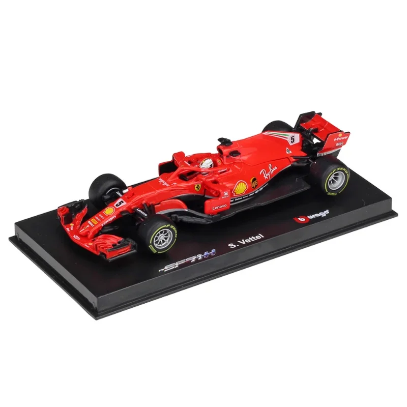 Bburago 1:43 2018 Ferrari SF71H 2019 SF90 F1 racing car simulated alloy model hardcover edition With Plexiglass Display Box B450