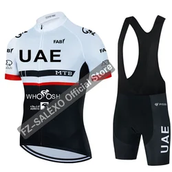 2023 New Uae Team Cycling Jersey Set Mens Summer Short Sleeve MTB Maillot Ropa Ciclismo Bicycle Wear Breathable Cycling Clothing