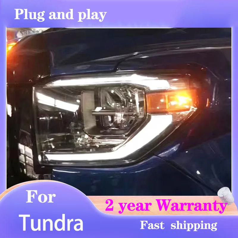 

Фара головного света для Toyota Tundra 2014-2017, фары для Sequoia 2014-2017, блок фары с ДХО