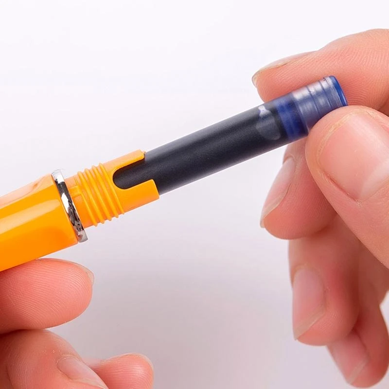 

P5EA 5Pcs JinHao Ink Cartridges Fountain Pen Refill in Black/Blue Writing Tool