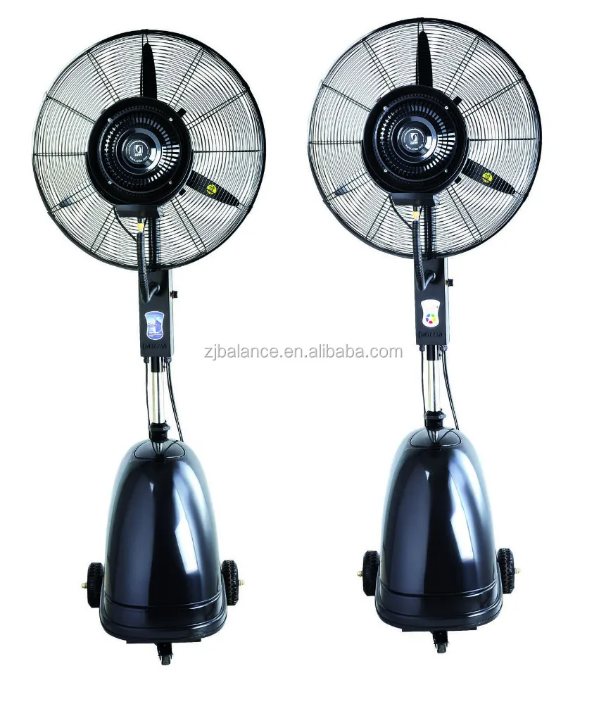 26 inch floor fan with water tank Adjustable mist fan spray fan