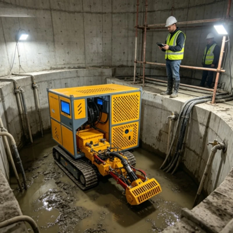 Sewer Dredging Robot Crawler Underwater Sludge Cleaning Dredging Robot for Pond and Pipeline Desilting